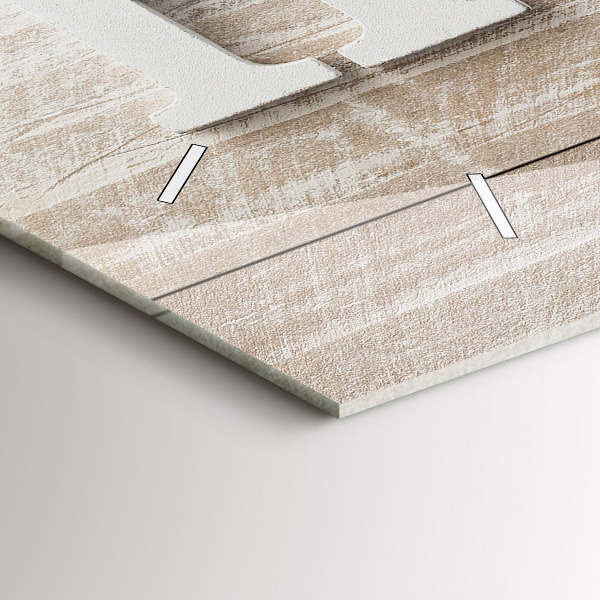 Horloge rectangulaire horizontale 'La maison de l''inscription'