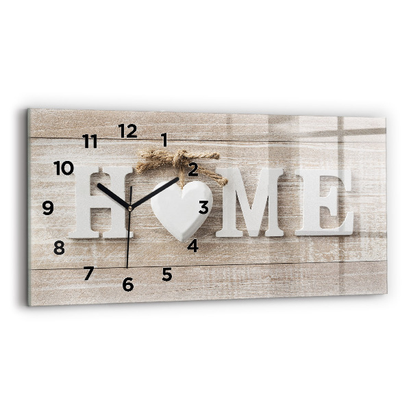 Horloge rectangulaire horizontale 'La maison de l''inscription'