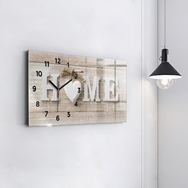 Horloge rectangulaire horizontale 'La maison de l''inscription'