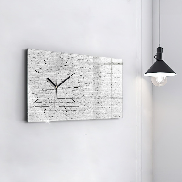 Horloge rectangulaire horizontale Mur de briques