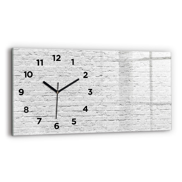 Horloge rectangulaire horizontale Mur de briques