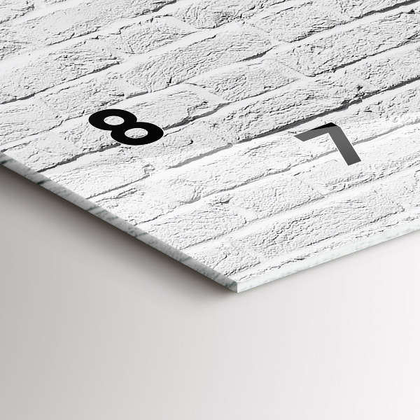 Horloge rectangulaire horizontale Mur de briques