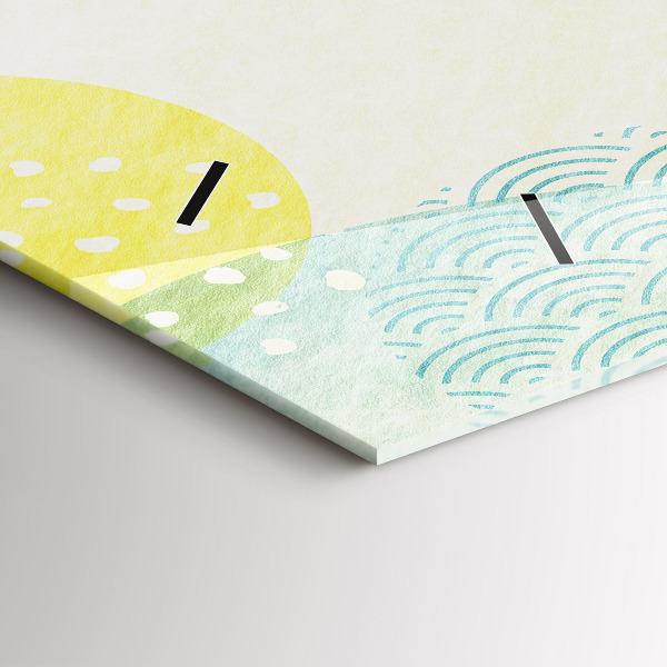 Horloge murale horizontale Cadre de modèle