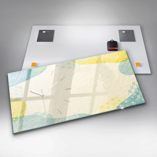 Horloge murale horizontale Cadre de modèle