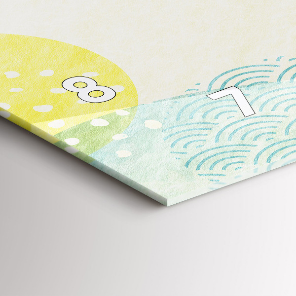 Horloge murale horizontale Cadre de modèle