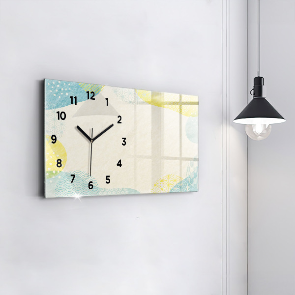 Horloge murale horizontale Cadre de modèle