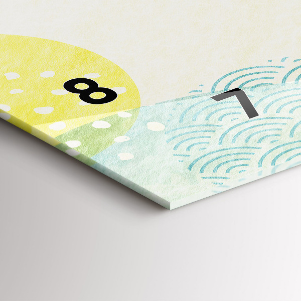 Horloge murale horizontale Cadre de modèle