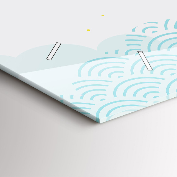 Horloge murale horizontale Motif décoratif