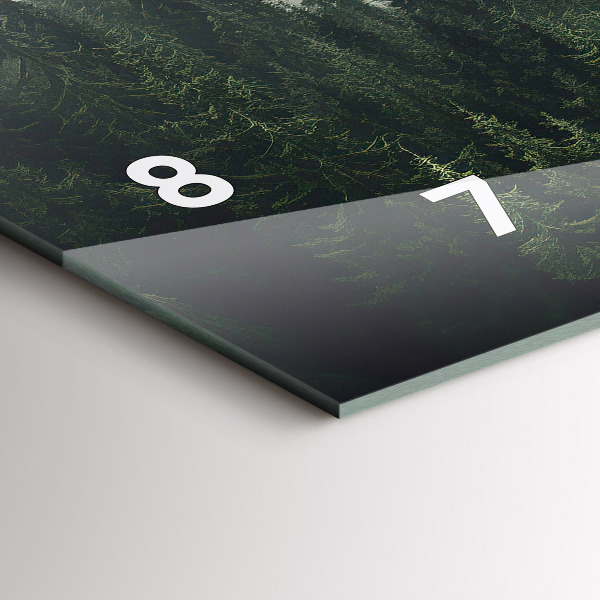 Horloge murale horizontale Paysage forestier