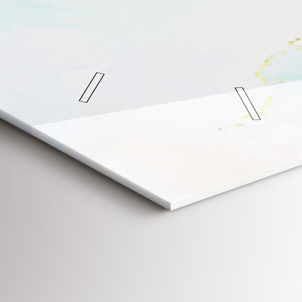 Horloge murale horizontale Aquarelle marbrée