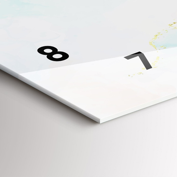 Horloge murale horizontale Aquarelle marbrée