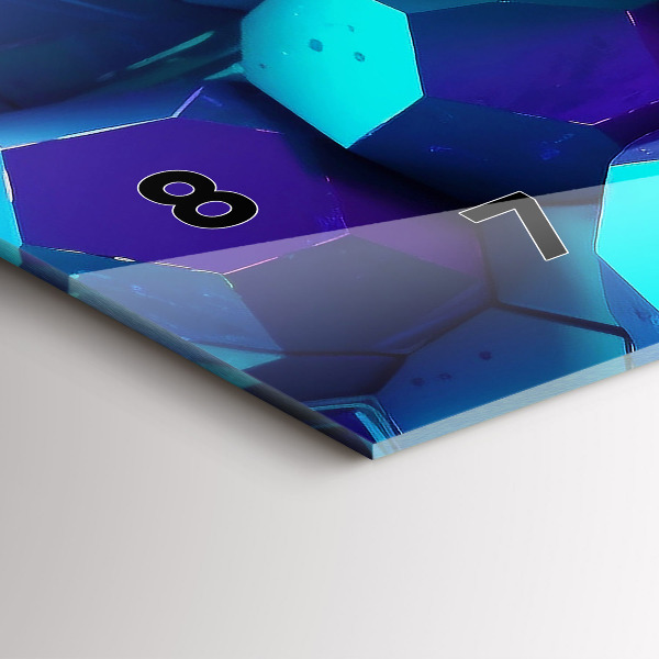 Horloge murale horizontale figures géométriques