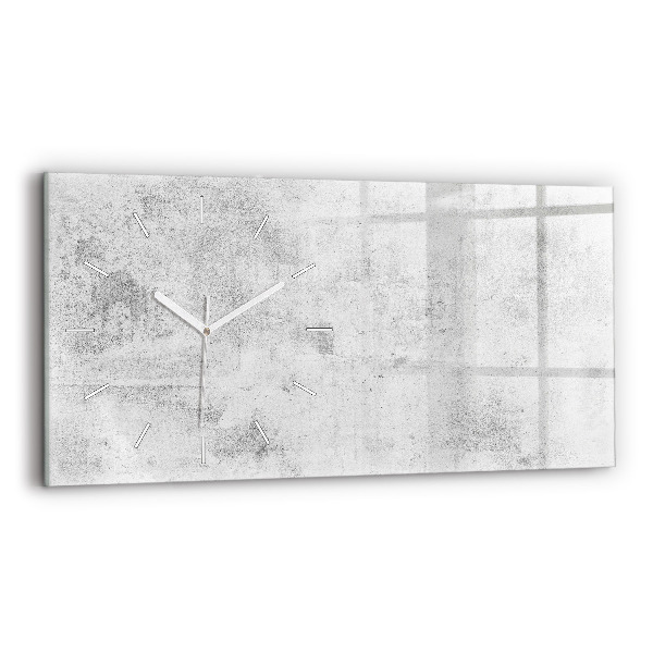 Horloge murale horizontale Mur en béton