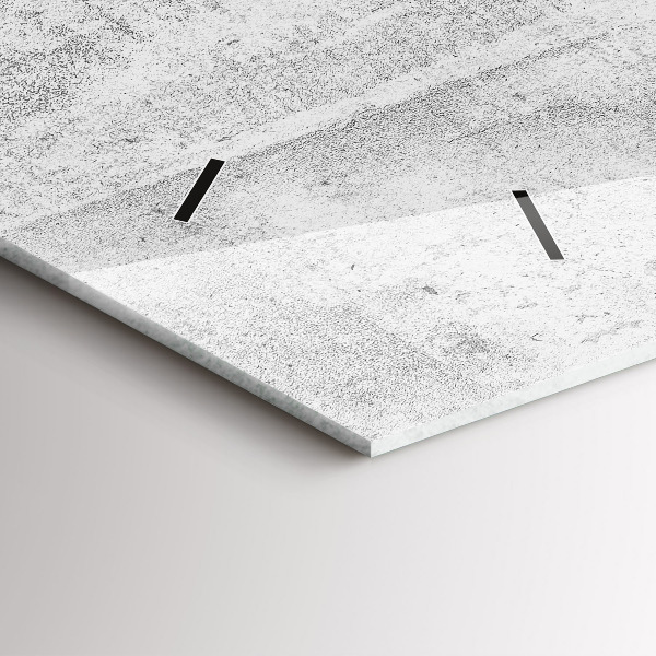 Horloge murale horizontale Mur en béton