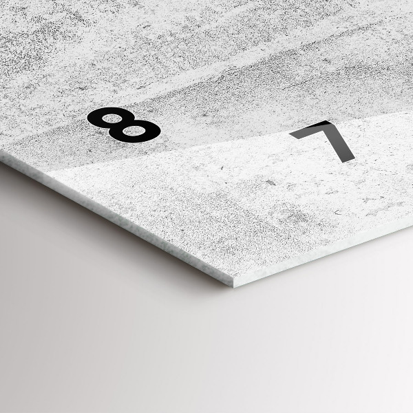 Horloge murale horizontale Mur en béton