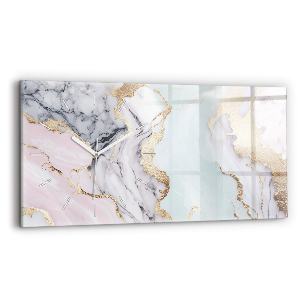 Horloge murale horizontale Marbre