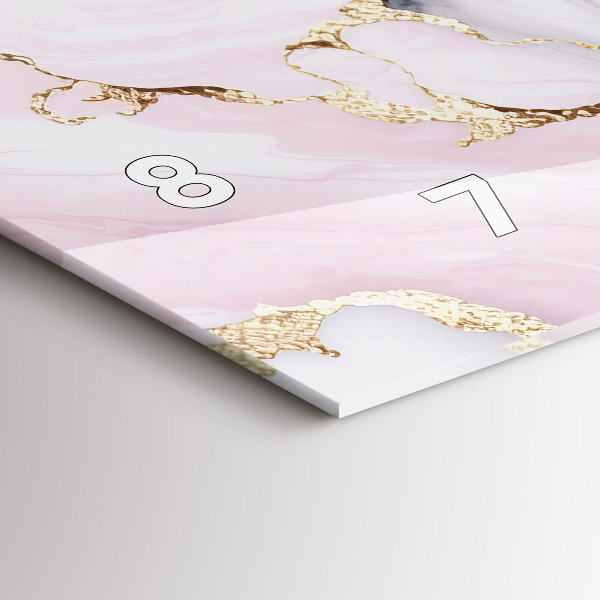 Horloge murale horizontale Marbre