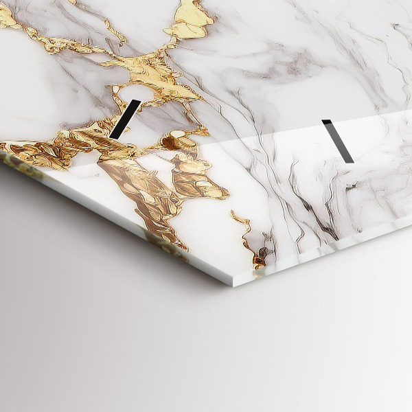 Horloge murale horizontale Marbre décoratif