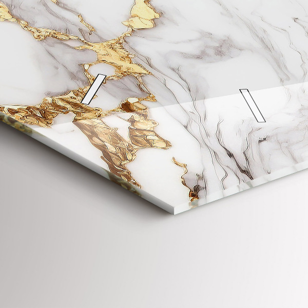 Horloge murale horizontale Marbre décoratif