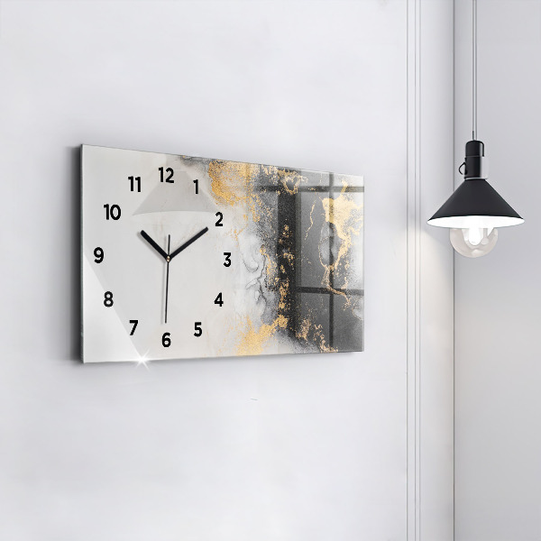 Horloge murale horizontale 'L''art du marbre'