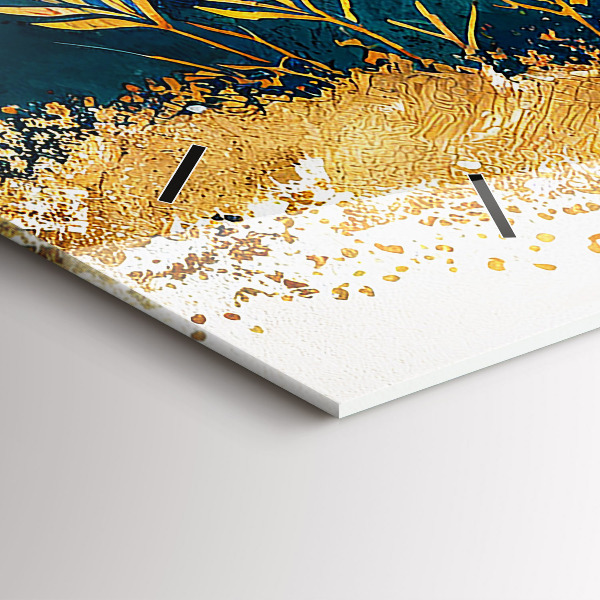 Horloge murale horizontale Paysage de montagne