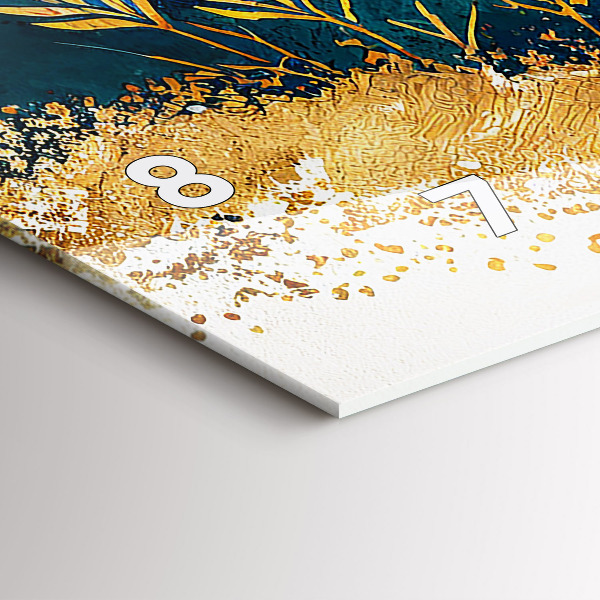 Horloge murale horizontale Paysage de montagne