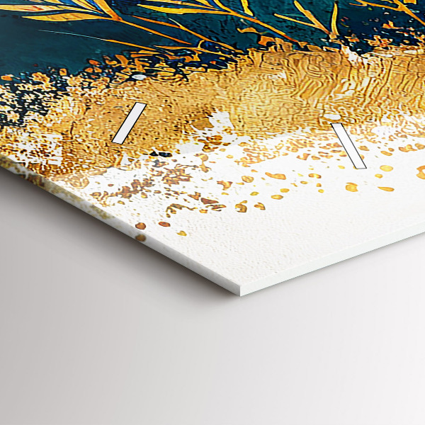 Horloge murale horizontale Paysage de montagne