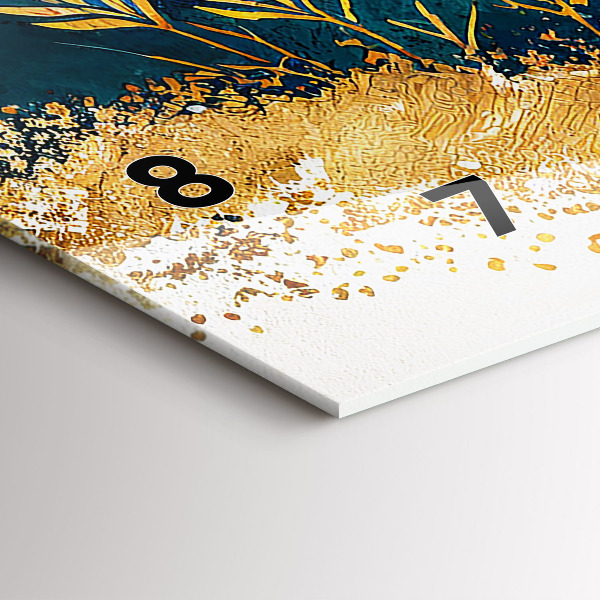 Horloge murale horizontale Paysage de montagne