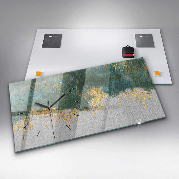 Horloge murale horizontale Motif décoratif