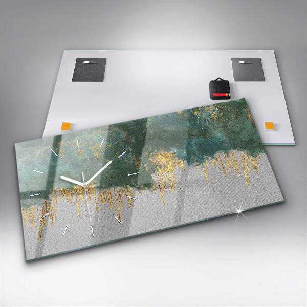 Horloge murale horizontale Motif décoratif