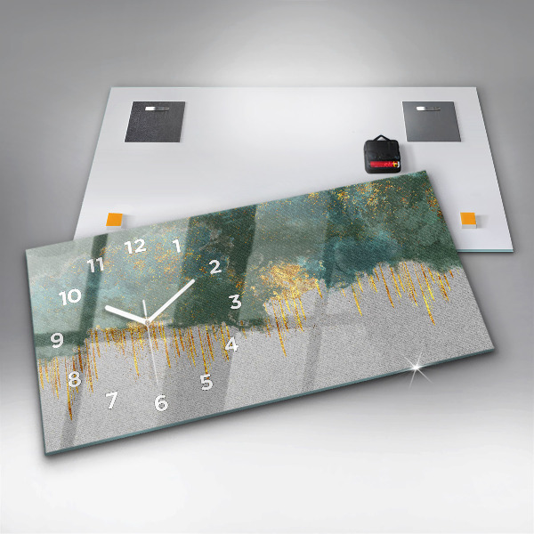 Horloge murale horizontale Motif décoratif