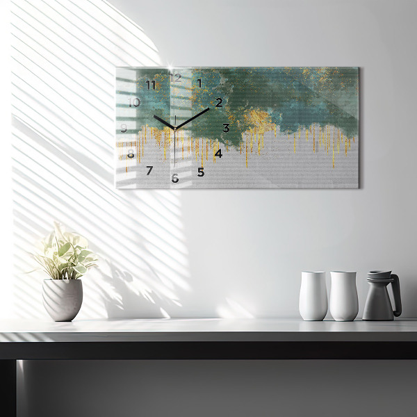 Horloge murale horizontale Motif décoratif