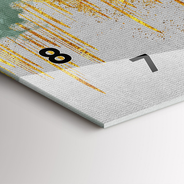 Horloge murale horizontale Motif décoratif