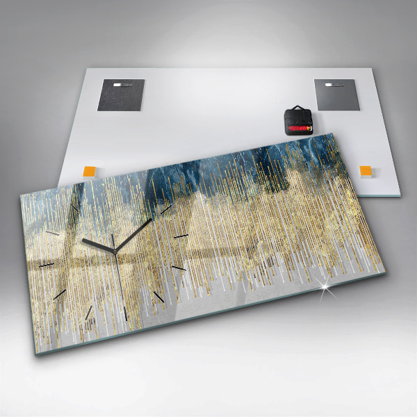 Horloge murale horizontale Motif décoratif