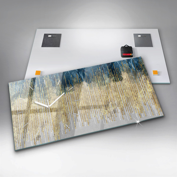 Horloge murale horizontale Motif décoratif