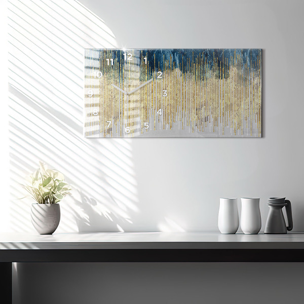 Horloge murale horizontale Motif décoratif