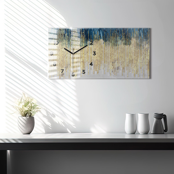 Horloge murale horizontale Motif décoratif