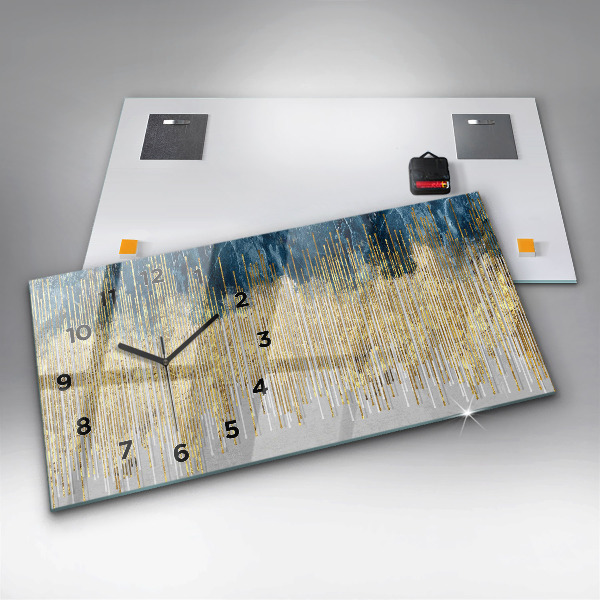 Horloge murale horizontale Motif décoratif