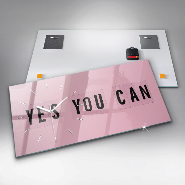 Horloge murale horizontale Oui, tu peux