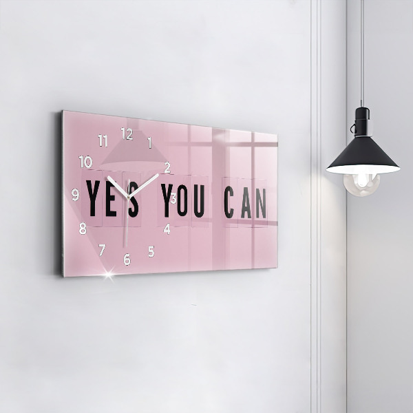 Horloge murale horizontale Oui, tu peux