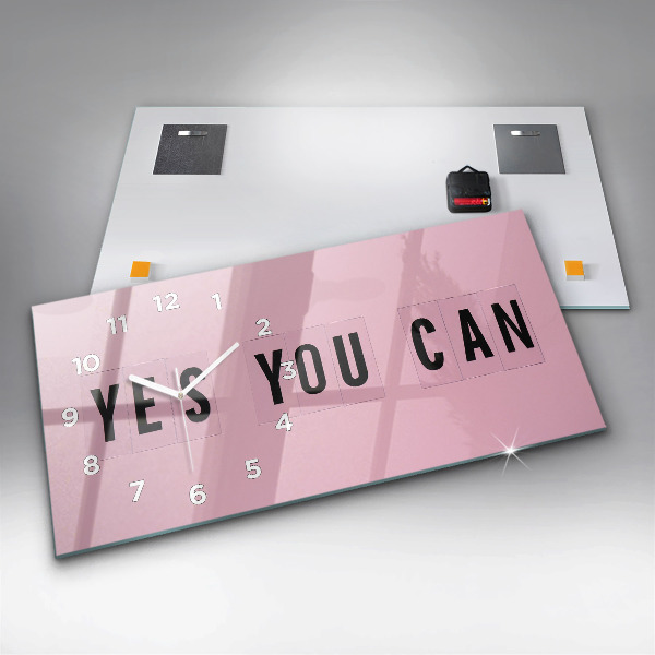 Horloge murale horizontale Oui, tu peux