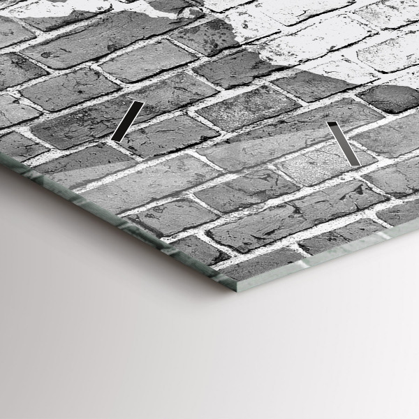 Horloge rectangulaire horizontale Carte du monde sur le mur