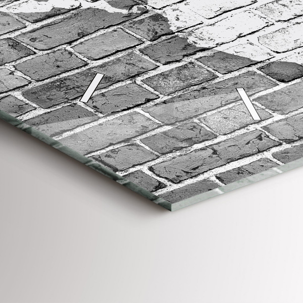 Horloge rectangulaire horizontale Carte du monde sur le mur