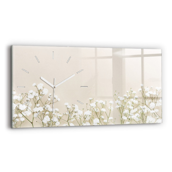 Horloge murale horizontale Fleurs en fleurs