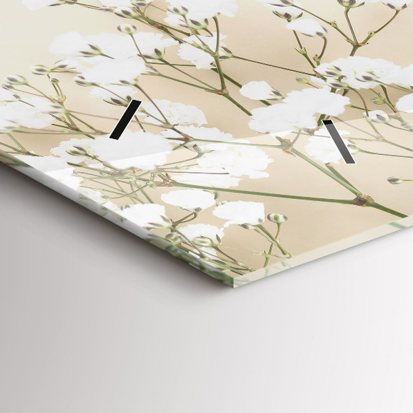 Horloge murale horizontale Fleurs en fleurs