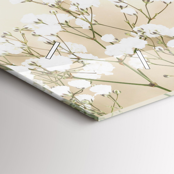 Horloge murale horizontale Fleurs en fleurs