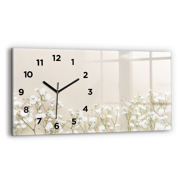 Horloge murale horizontale Fleurs en fleurs