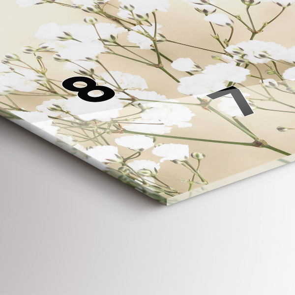 Horloge murale horizontale Fleurs en fleurs