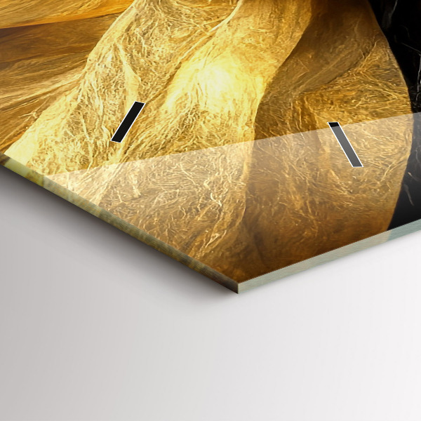 Horloge murale horizontale Abstraction élégante