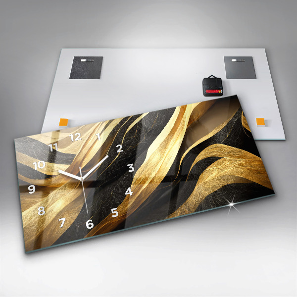 Horloge murale horizontale Abstraction élégante